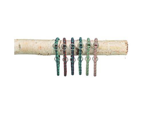 Нашийник для тварин Trixie Cavo напівзашморг M–L 43–51 см d 18 мм рижо-графітовий (4053032678255)