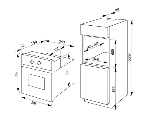 Духова шафа Hansa BOES68171