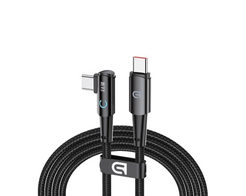 Дата кабель USB-C to USB-C 1.2m 90-degree 100W black Armorstandart (ARM75870)