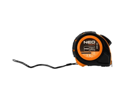 Рулетка Neo Tools 7.5мx25мм, з фіксатором змотування (67-224)