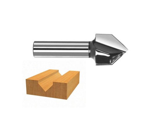 Фреза Bosch Professional пазова V-подібна V, Std, S8, D11, L14 60° (2.608.628.406)