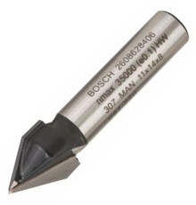 Фреза Bosch Professional пазова V-подібна V, Std, S8, D11, L14 60° (2.608.628.406)