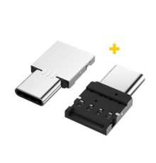 Дата кабель OTG USB 2.0 AF to USB-C silver XoKo (XK-AC045-SL2)