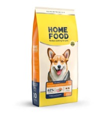 Сухий корм для собак Home Food ADULT MEDIUM Healthy skin and shiny coat з індичкою та лососем 10 кг (4820235020392)