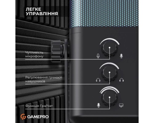 Мікрофон GamePro Genesis X-Arctic USB (UGM117B)