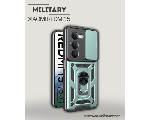 Чохол до мобільного телефона BeCover Military Xiaomi Redmi 15 Dark Green (713923)