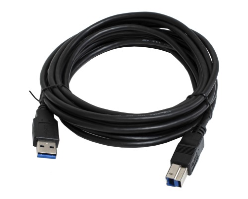 Кабель для принтера USB 3.0 AM/BM 3.0m black Patron (CAB-PN-AMBM-USB3-30) Кабель для принтера USB 3.0 AM/BM 3.0m black Patron (CAB-PN-AMBM-USB3-30)