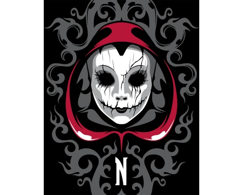 Картина по номерам Santi Wednesday Ominous Mask 40х50 см LED підсвітка (955078)