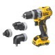Шуруповерт DeWALT XR Li-Ion 12V, 2x3Ah, зі змінними насадками, 57.5 Нм, 0-425/0-1500 об/хв, 0.7, TSTAK (DCD703L2T)