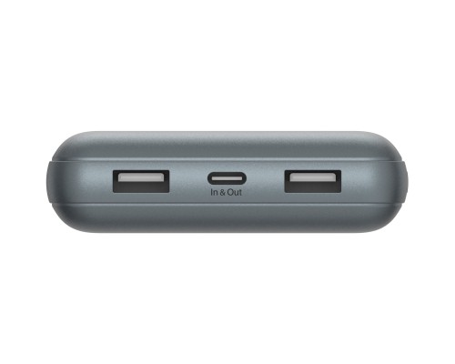 Батарея універсальна Belkin 10000mAh 15W 2xUSB-A, USB-C Gray (BPB011BTGY)