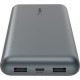 Батарея універсальна Belkin 10000mAh 15W 2xUSB-A, USB-C Gray (BPB011BTGY)