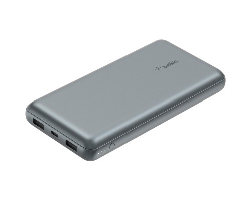 Батарея універсальна Belkin 10000mAh 15W 2xUSB-A, USB-C Gray (BPB011BTGY)
