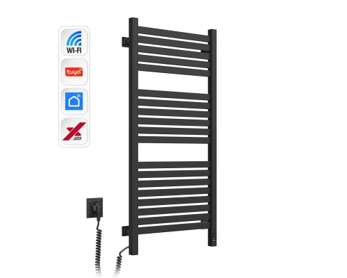 Сушарка для рушників Navin Авангард Х 1000х480 Wi-Fi лівобічна чорний муар (12-272155-4810)