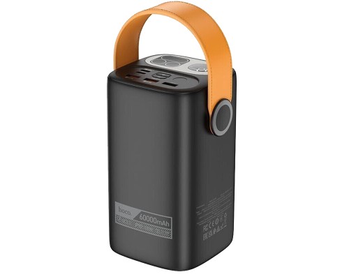 Батарея універсальна HOCO 60000mAh Astrum PD/100W, QC/3.0, LED lamp, Black (DB160 / 714724)