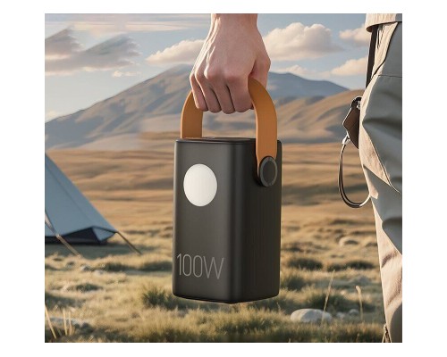 Батарея універсальна HOCO 60000mAh Astrum PD/100W, QC/3.0, LED lamp, Black (DB160 / 714724)