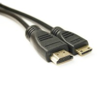 Кабель мультимедійний HDMI A to HDMI C (mini), 2.0m PowerPlant (KD00AS1273)