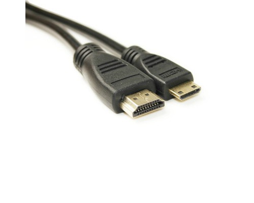 Кабель мультимедійний HDMI A to HDMI C (mini), 2.0m PowerPlant (KD00AS1273) Кабель мультимедійний HDMI A to HDMI C (mini), 2.0m PowerPlant (KD00AS1273)