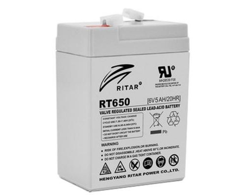 Батарея до ДБЖ Ritar AGM RT650, 6V-5Ah (RT650) 