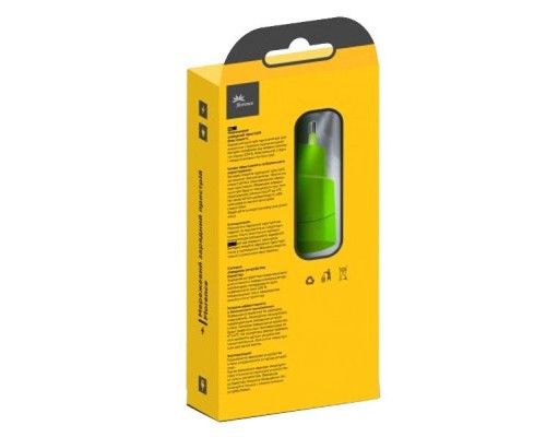 Зарядний пристрій Florence USB, 1.0A lime green color (FW-1U010L)