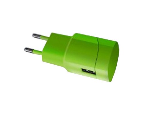 Зарядний пристрій Florence USB, 1.0A lime green color (FW-1U010L)