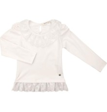 Кофта дитяча Breeze з мереживом (11179-152G-beige)