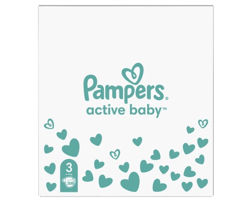 Підгузки Pampers Active Baby Midi Розмір 3 (6-10 кг) 208 шт (8001090910745)
