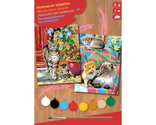 Картина по номерам Sequin Art PAINTING BY NUMBERS JUNIOR-PAIRS Cats (SA0213)