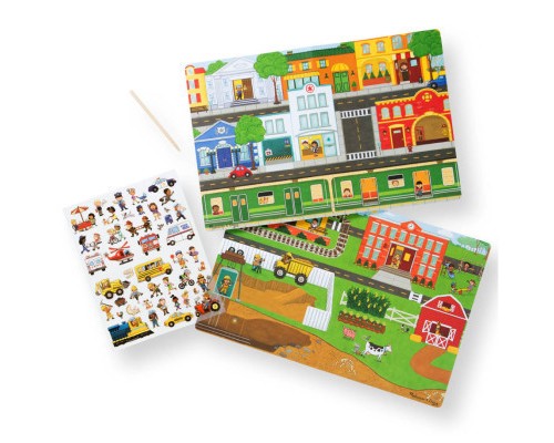 Набір для творчості Melissa&Doug Перевідні наліпки Навколо будинку (MD9530)
