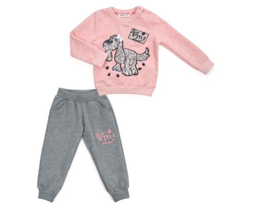 Набір дитячого одягу Breeze з собакою (13663-92G-peach)