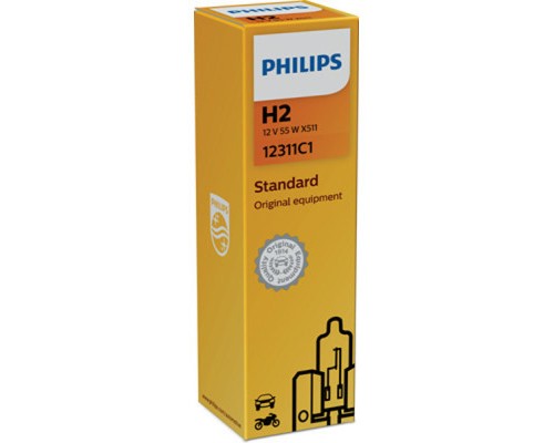 Автолампа Philips галогенова 55W (12311 C1)