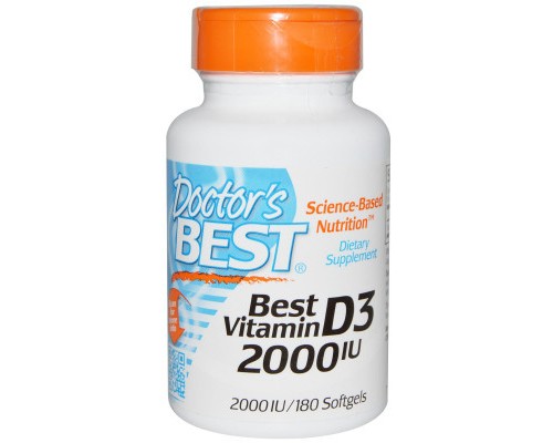 Вітамін Doctor's Best Вітамін D3 2000IU, 180 желатинових капсул (DRB-00210) Вітамін Doctor's Best Вітамін D3 2000IU, 180 желатинових капсул (DRB-00210)