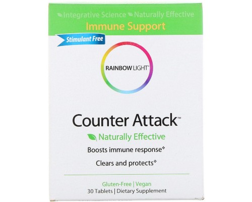 Вітамін Rainbow Light Імунна Підтримка, Counter Attack, 30 таблеток (RLT-11601)