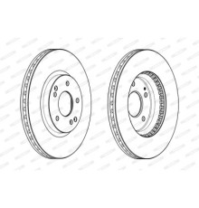 Гальмівний диск FERODO DDF2091C