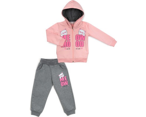 Спортивний костюм дитячий Breeze з котиками (15229-86G-pink)