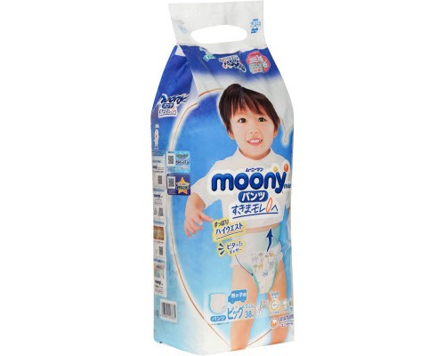 Підгузки Moony трусики для хлопчиків XL 12-22 кг 38 шт. (4903111207671)
