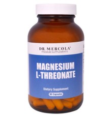 Мінерали Dr. Mercola Магній L-Треонат, Magnesium L-Threonate, 90 капсул (MCL-01778)