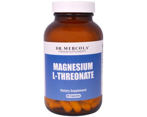 Мінерали Dr. Mercola Магній L-Треонат, Magnesium L-Threonate, 90 капсул (MCL-01778)
