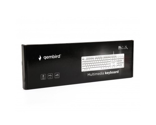 Клавіатура Gembird KB-MCH-03-W-UA USB White (KB-MCH-03-W-UA)