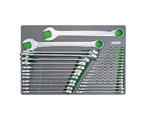 Ключ Toptul ключів комбінованих 6-38мм 30од. (в ложементі) (GED3025)