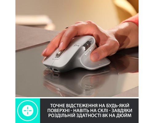 Мишка Logitech MX Master 3S Performance Wireless Mouse Bluetooth Pale Grey (910-006560)