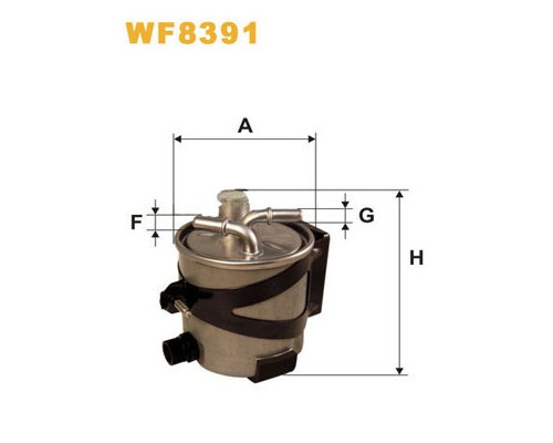 Фільтр паливний Wixfiltron WF8391
