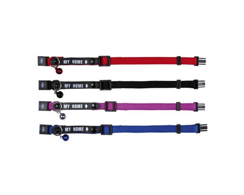 Нашийник для тварин Trixie My Home нейлон з адресником (4011905041803)