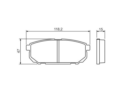 Гальмівні колодки Bosch 0 986 494 388