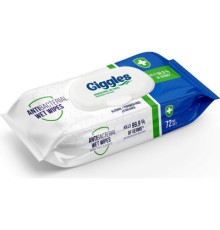 Дитячі вологі серветки Giggles Антибактеріальні 72 шт (8680131205189)