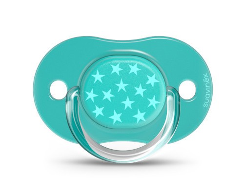 Пустушка Suavinex Basics 0-6 міс. 2 шт, зелена (307639/1)