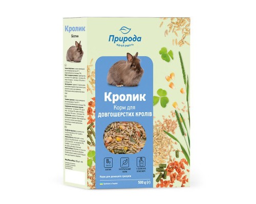 Корм для гризунів Природа «Кролик» + Біотин 500 г (4823082410743)