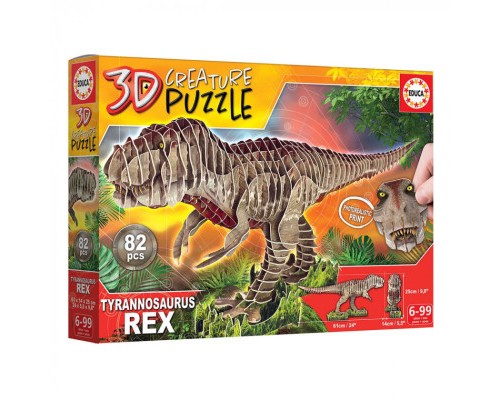 Пазл Educa 3D T-REX 82 елементів (6337222)