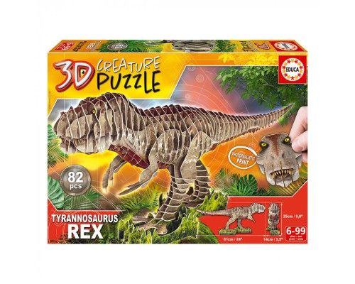 Пазл Educa 3D T-REX 82 елементів (6337222)