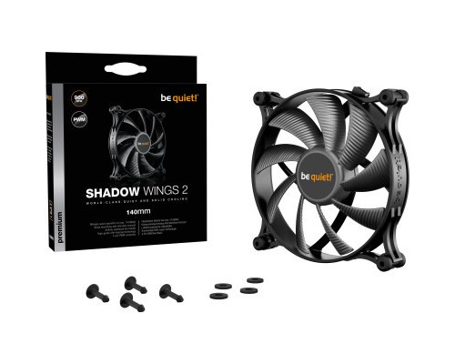 Кулер до корпусу Be quiet! Shadow Wings 2 140mm PWM (BL087)
