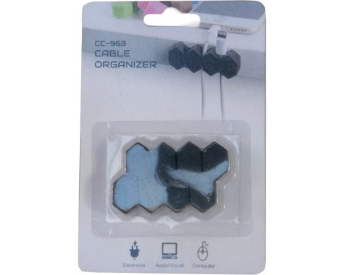Тримач для кабелю Extradigital CC-963 Cable Clips, Black (KBC1808) Тримач для кабелю Extradigital CC-963 Cable Clips, Black (KBC1808)